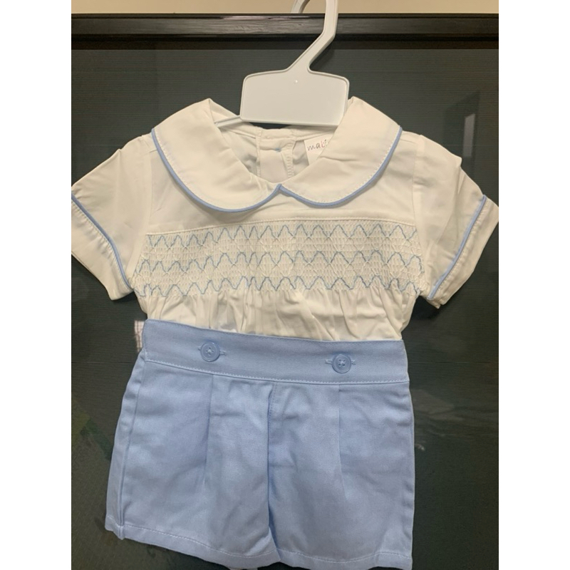 SMOCKED BODYSUIT BABY BOY