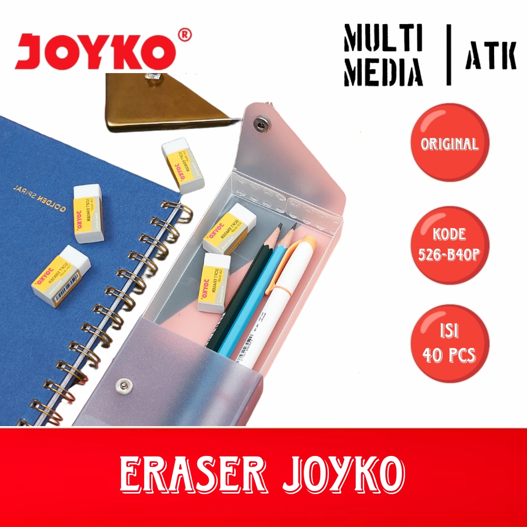 

mdn STIP / ERASER / PENGHAPUS JOYKO B40P (ISI 40 PCS)