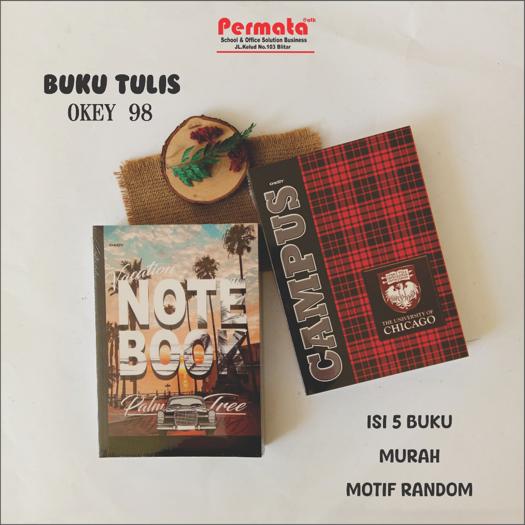 

Buku Tulis BOXI OKEY 98 Lembar Isi 5 Buku Murah Tebal