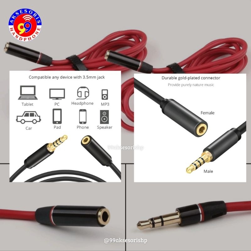 SAMBUNGAN JACK 3.5 / SAMBUNGAN HEADSET