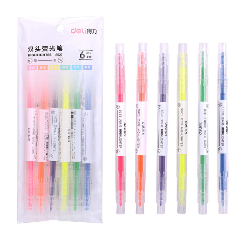 

[AL] HIGHLIGHTER STABILO WARNA WARNI ISI 6PCS 2IN1 2 ARAH / PENSIL STABILO PANJANG WARNA 2 SISI / STABILO SET / PENSIL WARNA MELUKIS MEWARNAI