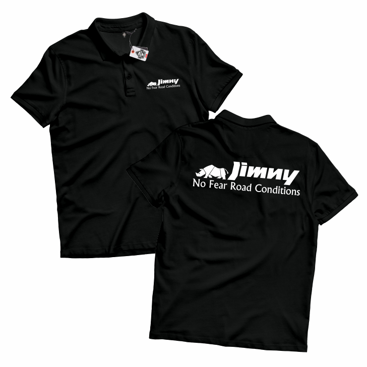 KARIMAKE Polo Shirt Kaos Kerah Unisex Gambar SUZUKI JIMNY NO FEAR