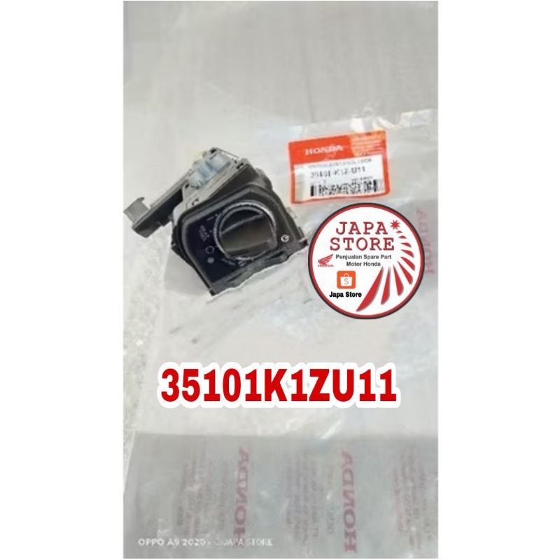 35100K1ZU11 35100-K1Z-U11 KONTAK PCX 160 KNOP PCX 160 KEYLESS PCX 160 ORI AHM JAPA STORE Switch Assy