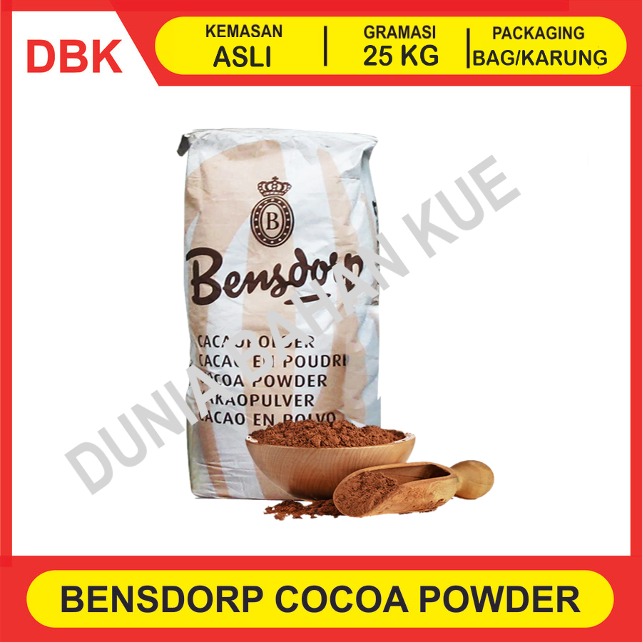 

(KHUSUS INSTANT/GOSEND/GRAB) COCOA POWDER BENSDORP 22/24 SP FRANCE - 1 BAG 25 KG / COKELAT BUBUK BENSDORP PERANCIS