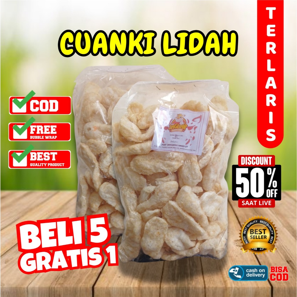 

LIDAH cuanki isi 100pcs / Toping Baso Aci / Seblak khas Garut Cuangki Kering / Topping Seblak