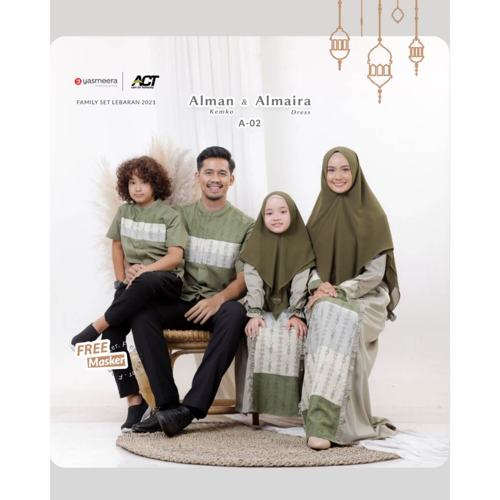 SARIMBIT ALMAN ALMAIRA BY YASMEERA | Kemko Dewasa & Anak Alman | | Gamis Dewasa & Anak Almaira |