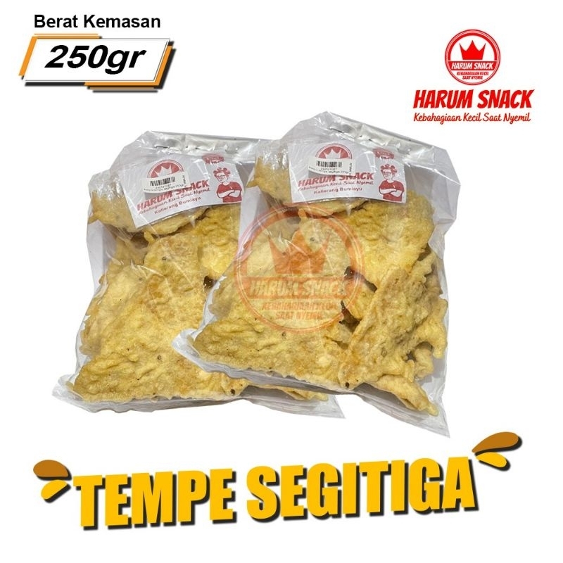 

KERIPIK TEMPE SEGITIGA 500 gram [Harum Snack Official] SNACK KILOAN RENYAH BERKUALITAS/CEMILAN ENAK