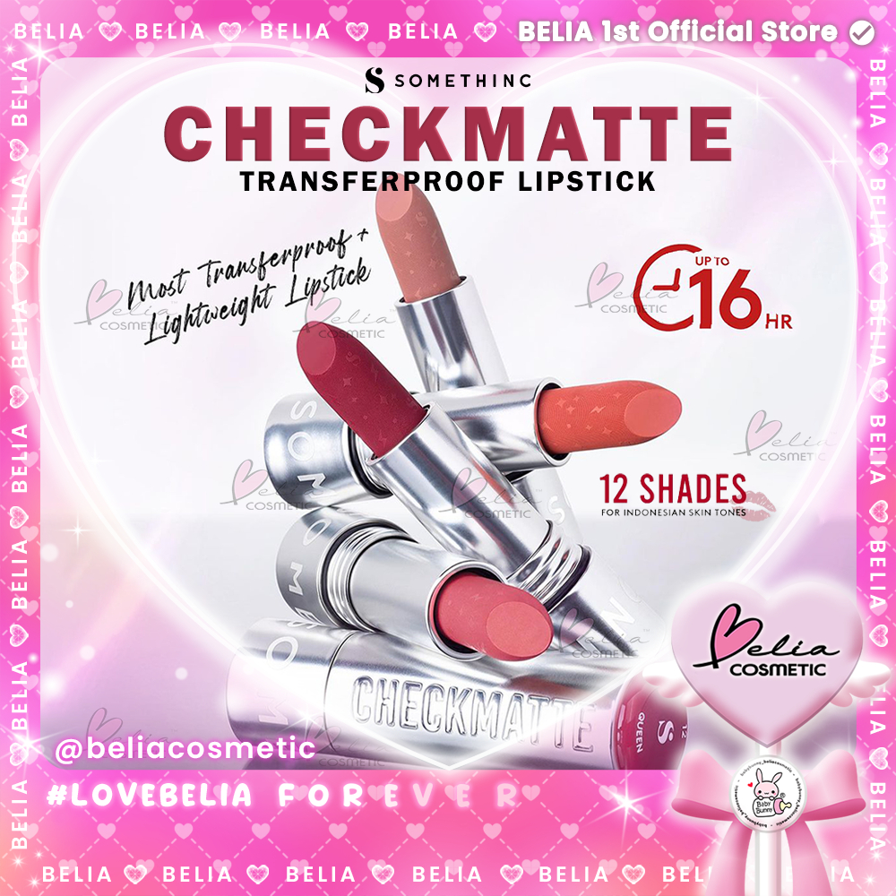 ❤ BELIA ❤ SOMETHINC Checkmatte Transferproof Lipstick | Transferproof & Waterproof | Super Pigmented