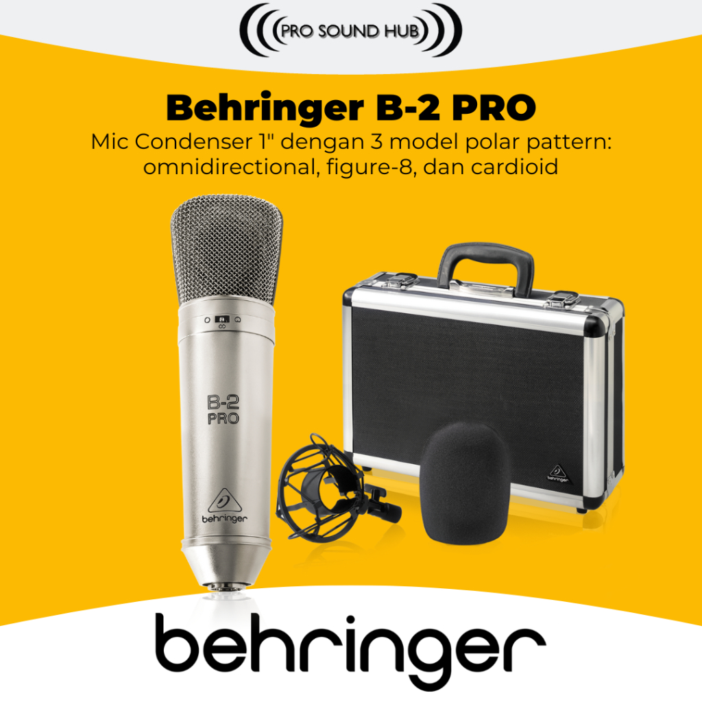 Behringer B2 B-2 Pro B 2 Mic Condenser Dual Diaphragm Studio Recording