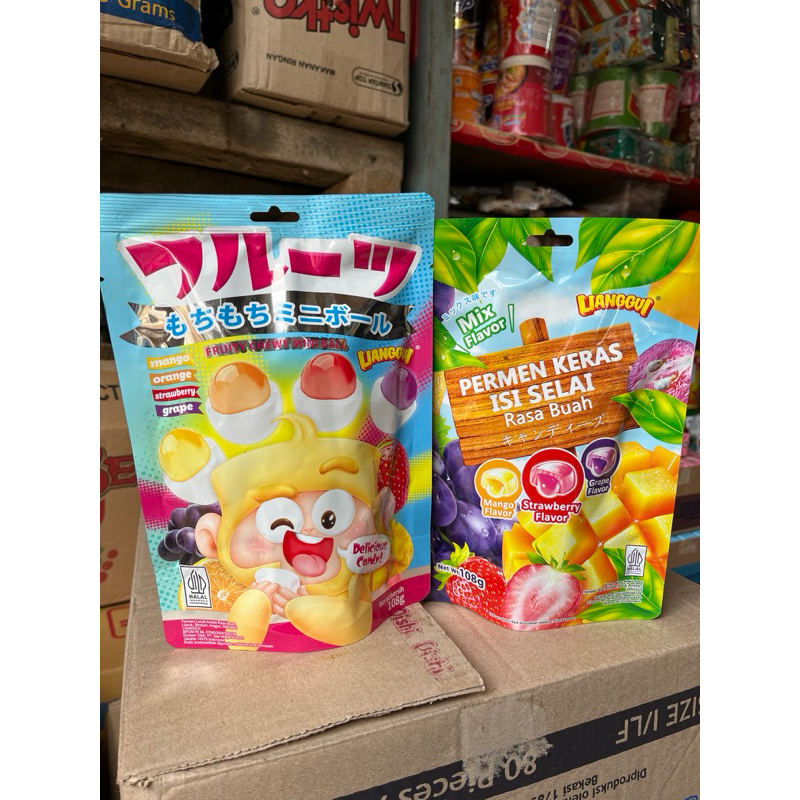 

HALAL LIANGGUI PERMEN KERAS DAN CHEWY aneka rasa 108gr