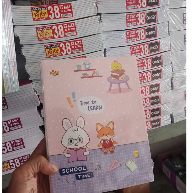 

BUKU TULIS BUKU BT KIKY PER 10 BUKU PER BUKU ISI 38 LEMBAR