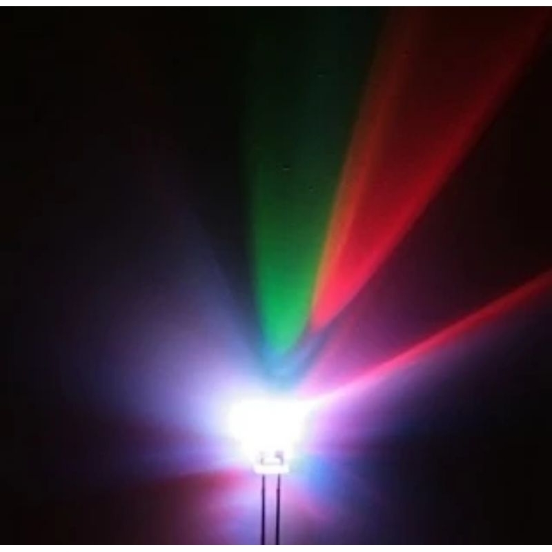 led 5 mm 3 warna per 100 biji