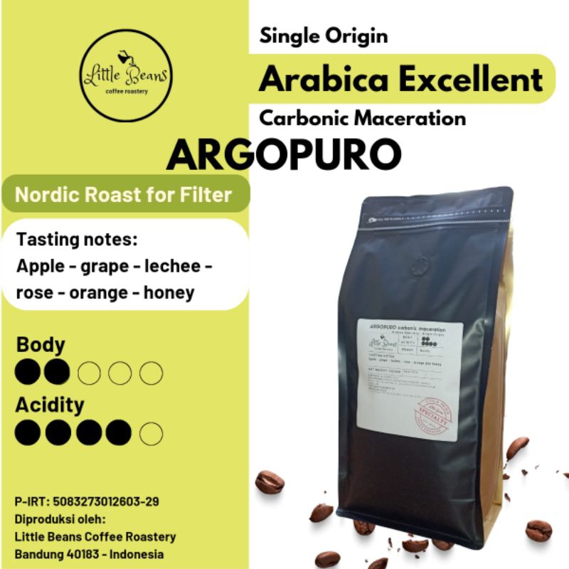 

Kopi Arabica Argopuro Carbonic Maceration Filter 800gr/400gr/200gr Biji/Bubuk