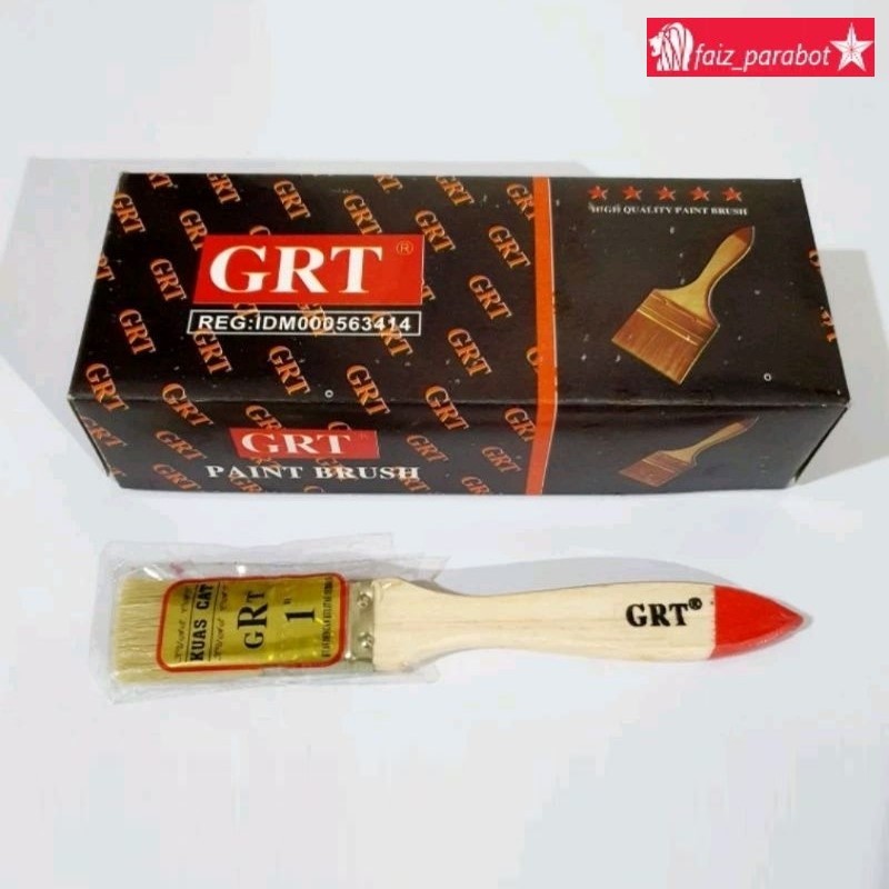 Kuas Cat Koas Cat Tembok Dan Besi GRT 1 Inch