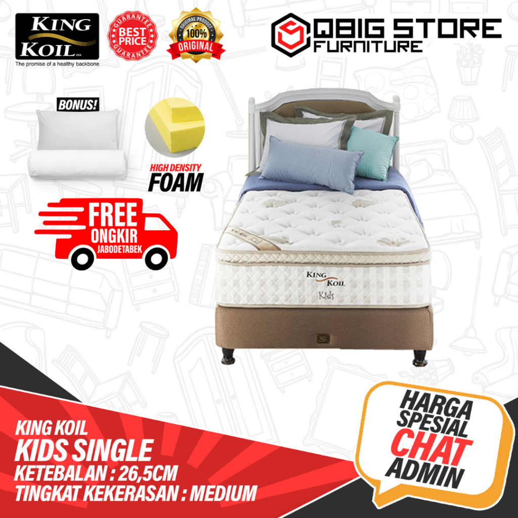 Kasur Springbed King Koil Kids Single Spring bed matras