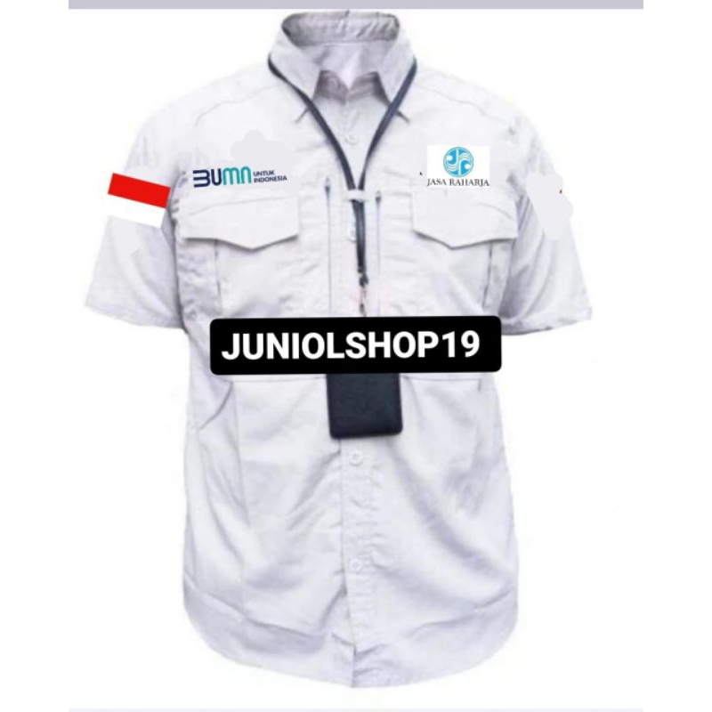 KEMEJA BUMN JASA RAHARJA/SERAGAM BUMN JASA RAHARJA/KEMEJA TACTICAL Custom BORDIR LOGO PERUSAHAAN