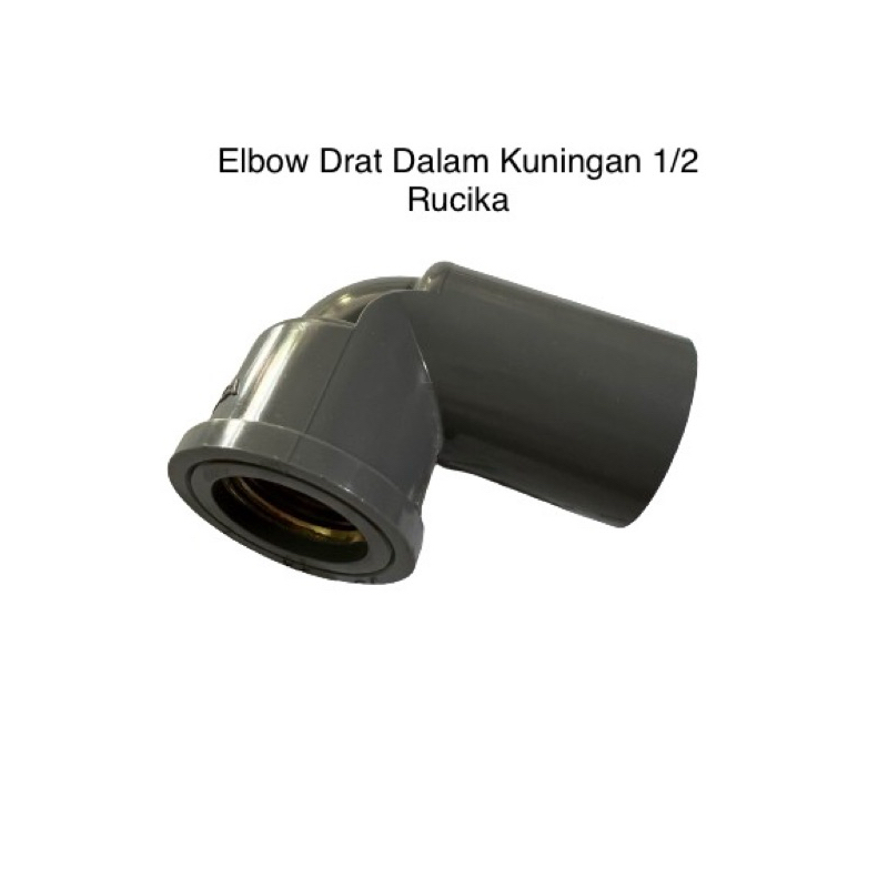 Elbow Drat Dalam 1/2 Inch Kuningan Rucika