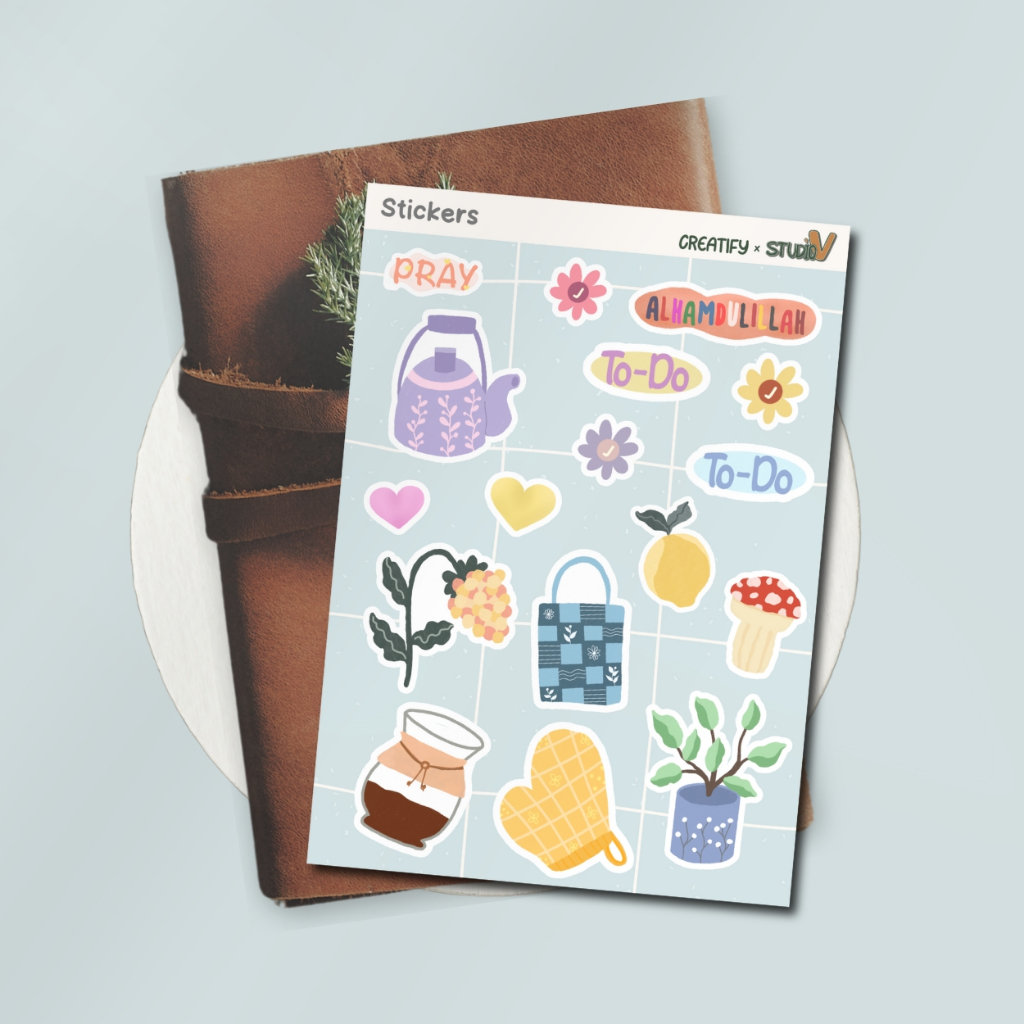 

Sticker Aesthetic Journal ScarpBook Tumblr Hp - Vinyl Mate Sticker Waterproof - Hygge Sticker