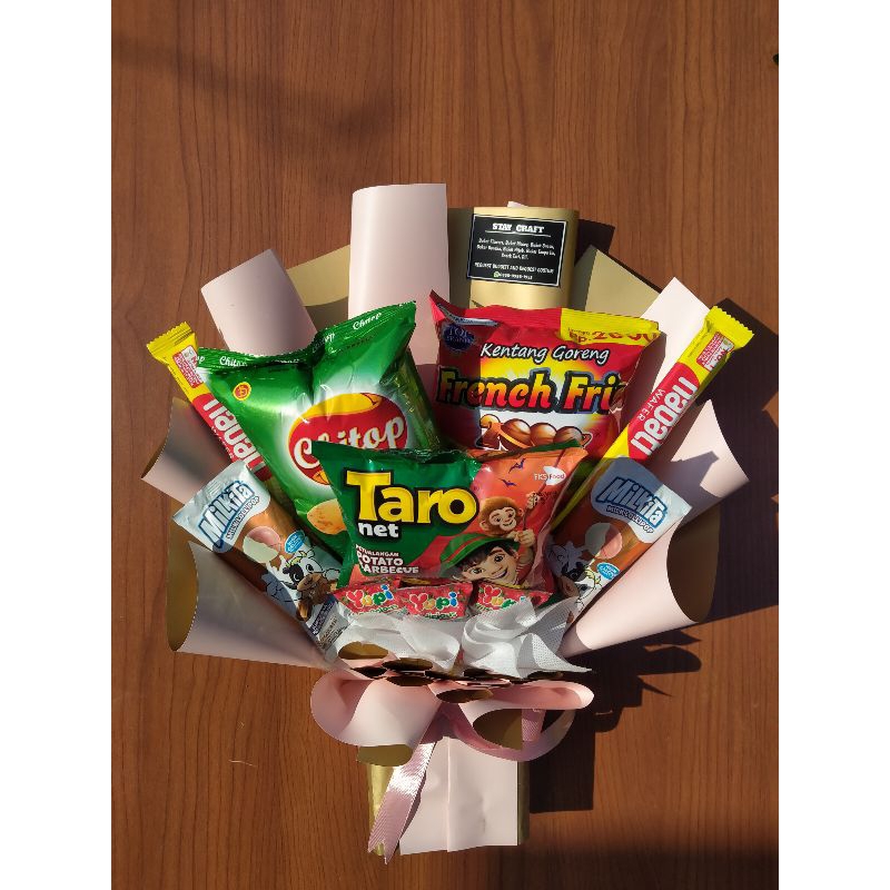 buket snack / wisuda/buket wisuda cewek/buket murah