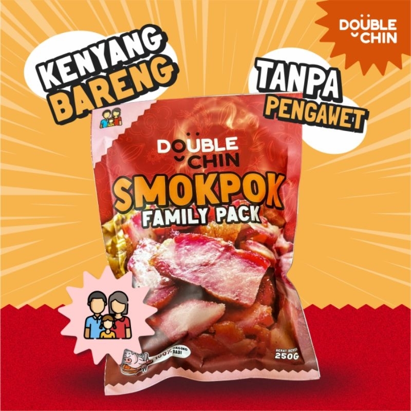 

DOUBLECHIN SMOKED PORK/SMOKPOK FAMILY PACK 250GR