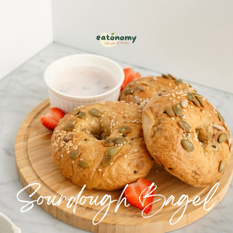 

Sourdough Bagel Vegan (4 Pcs) - Egg & Dairy Free / Low Calorie