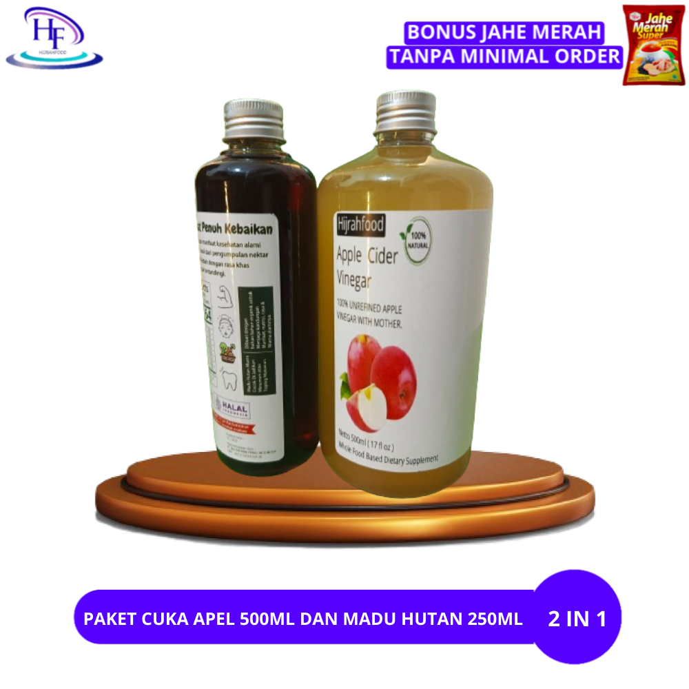 

PAKET 2 IN 1 CUKA APEL 500 ML DAN MADU HUTAN 250 ML