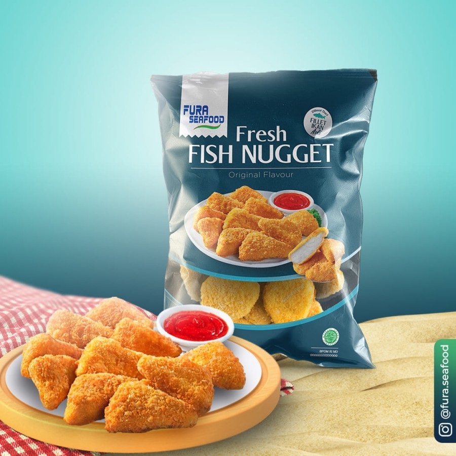 

RB FISH NUGGET FURA SEAFOOD 500GR NAGET IKAN HALAL