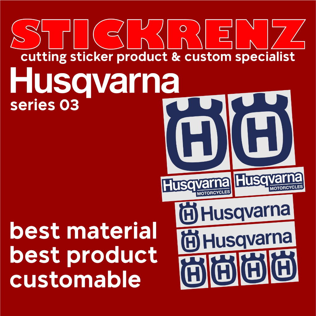 Cutting Sticker Stiker Body Motor Trail Husqvarna 03 Custom