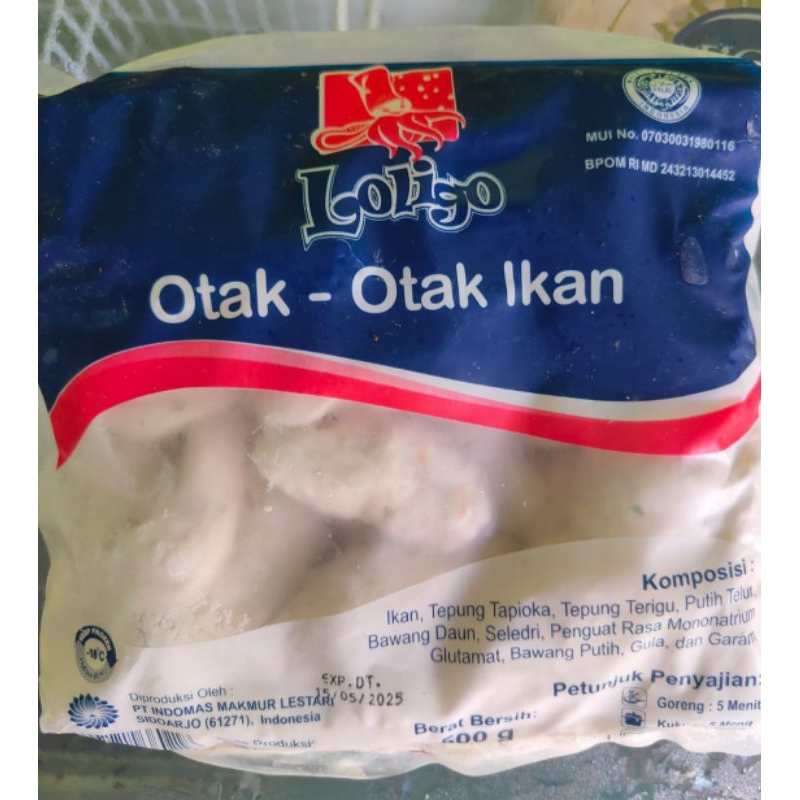 

Loligo Otak-otak ikan 500gr