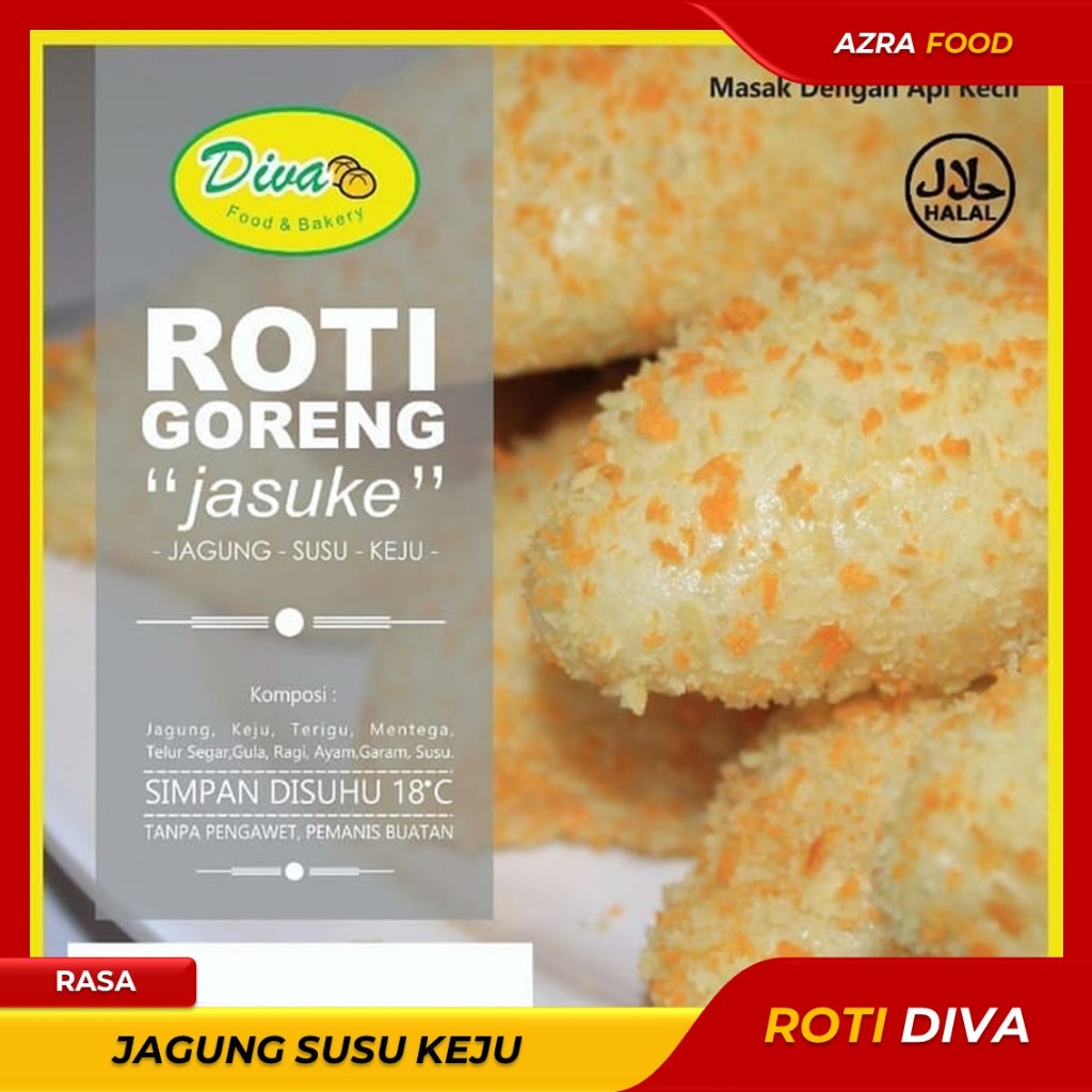 

Frozen Food Makanan Roti Goreng Diva Rasa Jagung Susu Keju Pisang Coklat Keju Ayam Sayur Sosis Murah