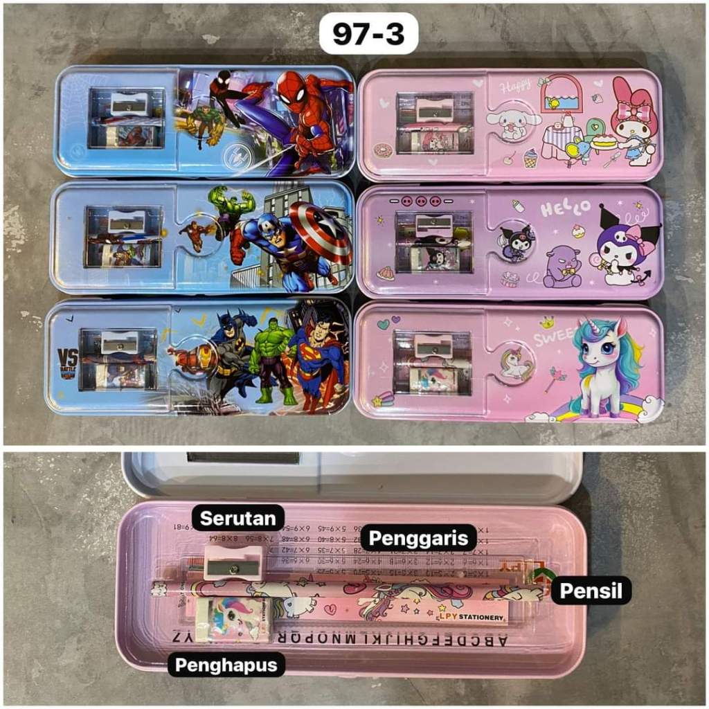 

(1LUSIN) TEMPAT PENSIL KOTAK PENSIL ANAK KARAKTER