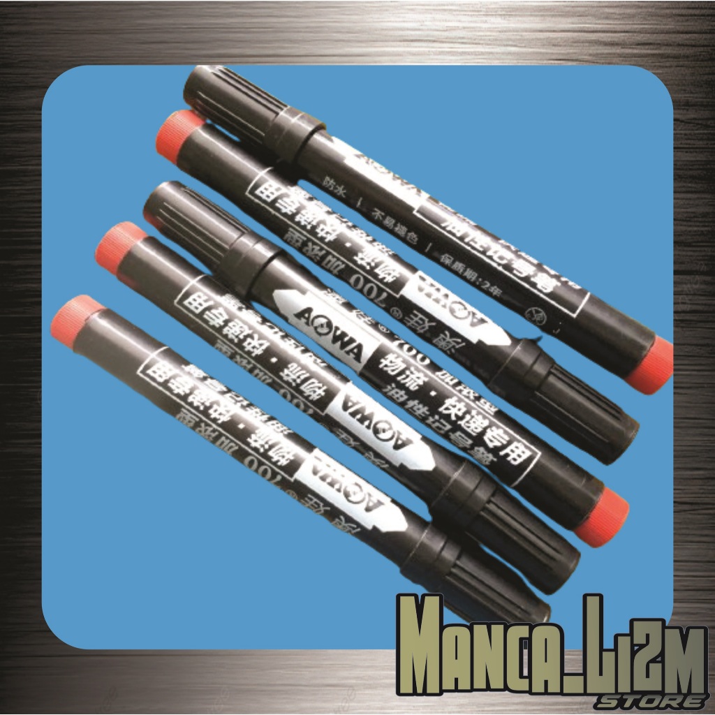 Spidol Permanen Warna Merah Permanent Marker Spidol