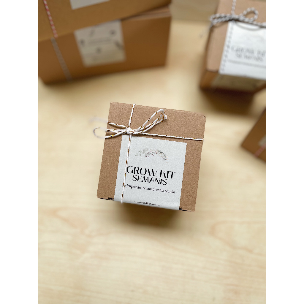 Grow Kit Semanis / Paket Menanam Sayuran / Bibit Tomat / Bibit Cabai Rawit