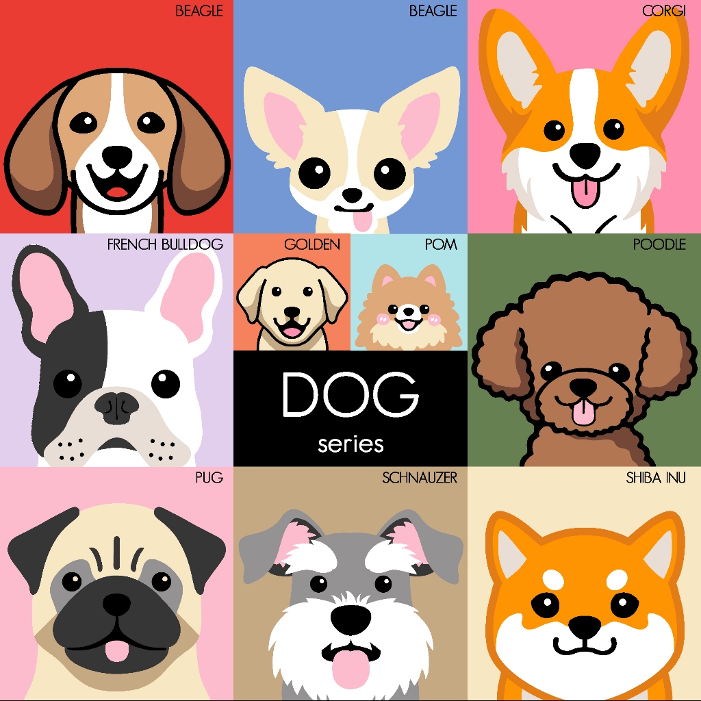 

Paint by Numbers Kit: Dog Series | Paint Inc. ID | Painting Kit | Paint by Number | Gifts | Hadiah | Hampers