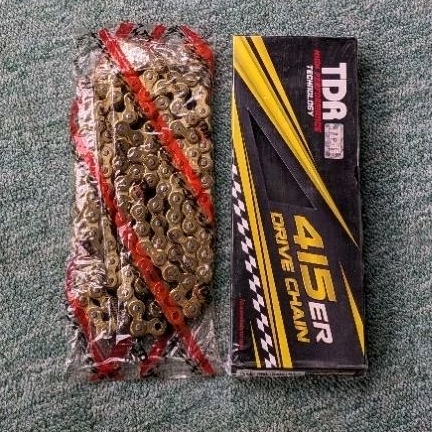 rantai rante racing chain TDR 415ER 130L GOLD
