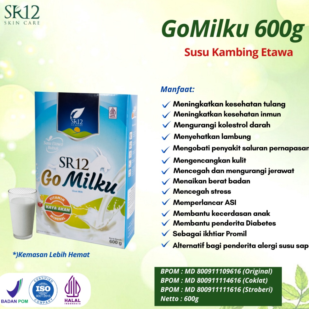 

Termurah Susu Gomilku SR12 Susu Kambing Etawa Bubuk Kualitas Premium Kemasan Hemat 6 gram