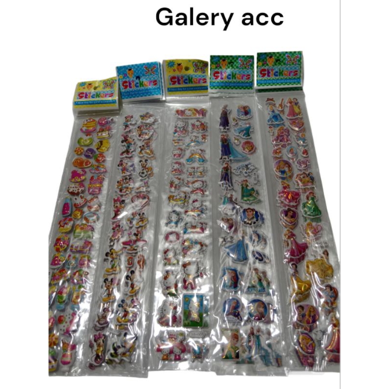 

Stiker Panjang timbul/stiker pintu kulkas(5 karakter/10 pcs/7200)