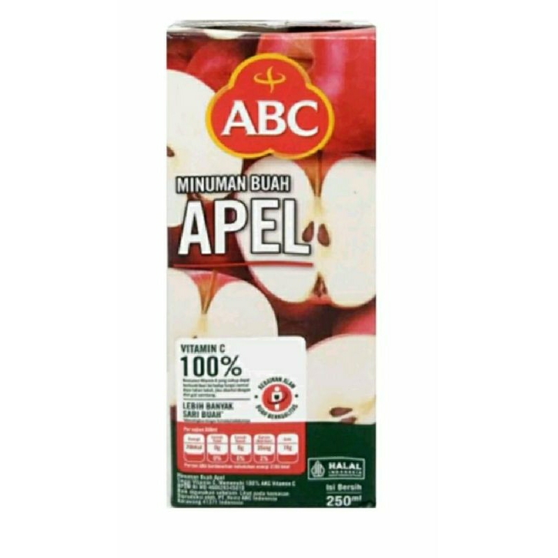 

ABC JUS APEL DAN JERUK 250ml