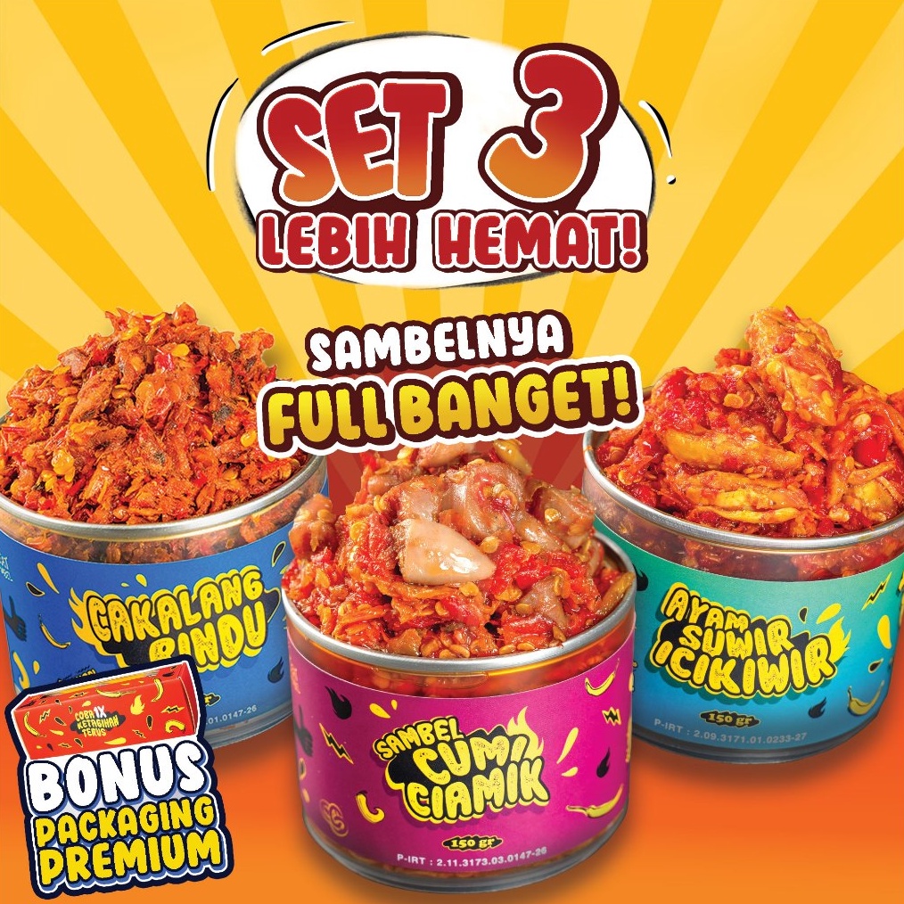 

BURUAN ORDER GAN Eatsambel Paket Favorit Mas Yangun Set 3