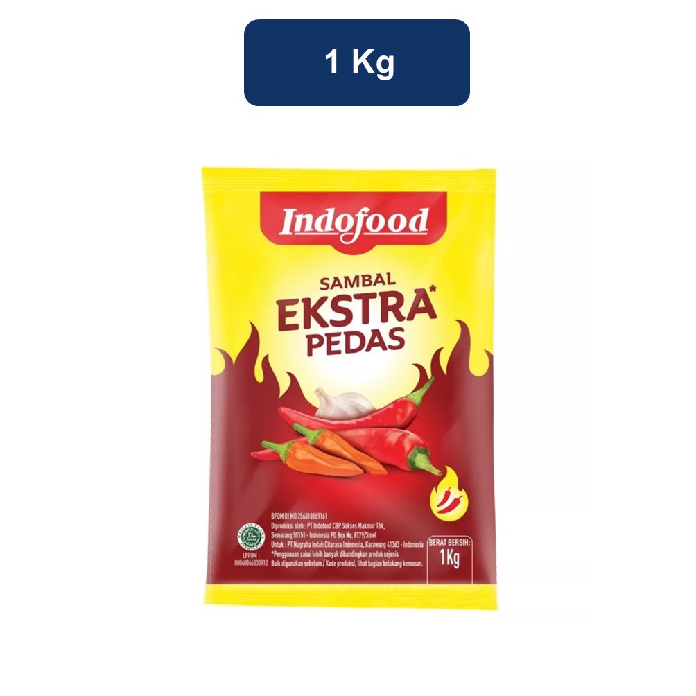 

Termurah Indofood Sambal Extra Pedas 1 kg