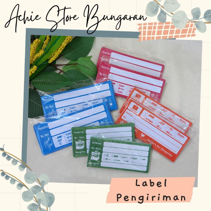 

50 pcs ~ Label Pengiriman / Label Resi Pengiriman / Kertas Pengiriman / Label Kiriman Olshop / Label Tanpa Lem