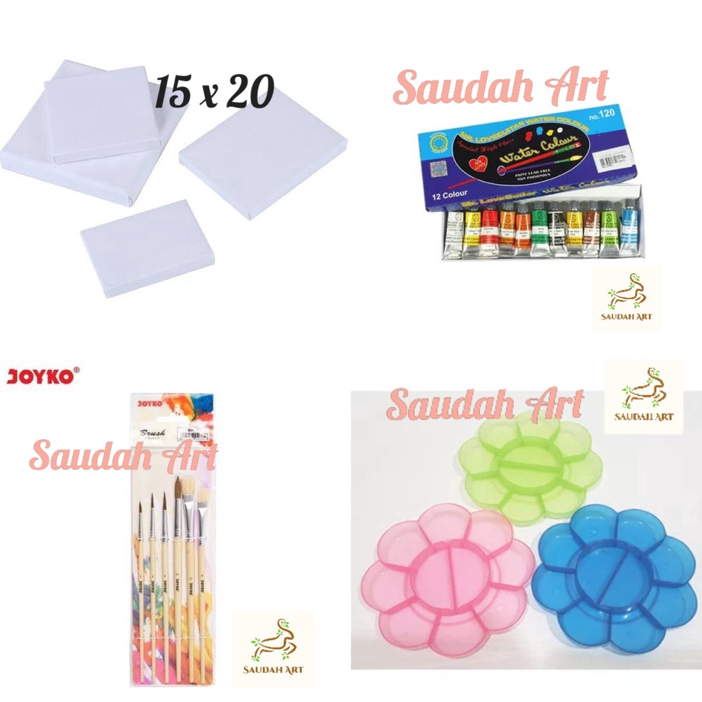 

SPESIAL DISCOUNT Paket Kanvas Lukis kanvas 15x2kuaspaletcat air