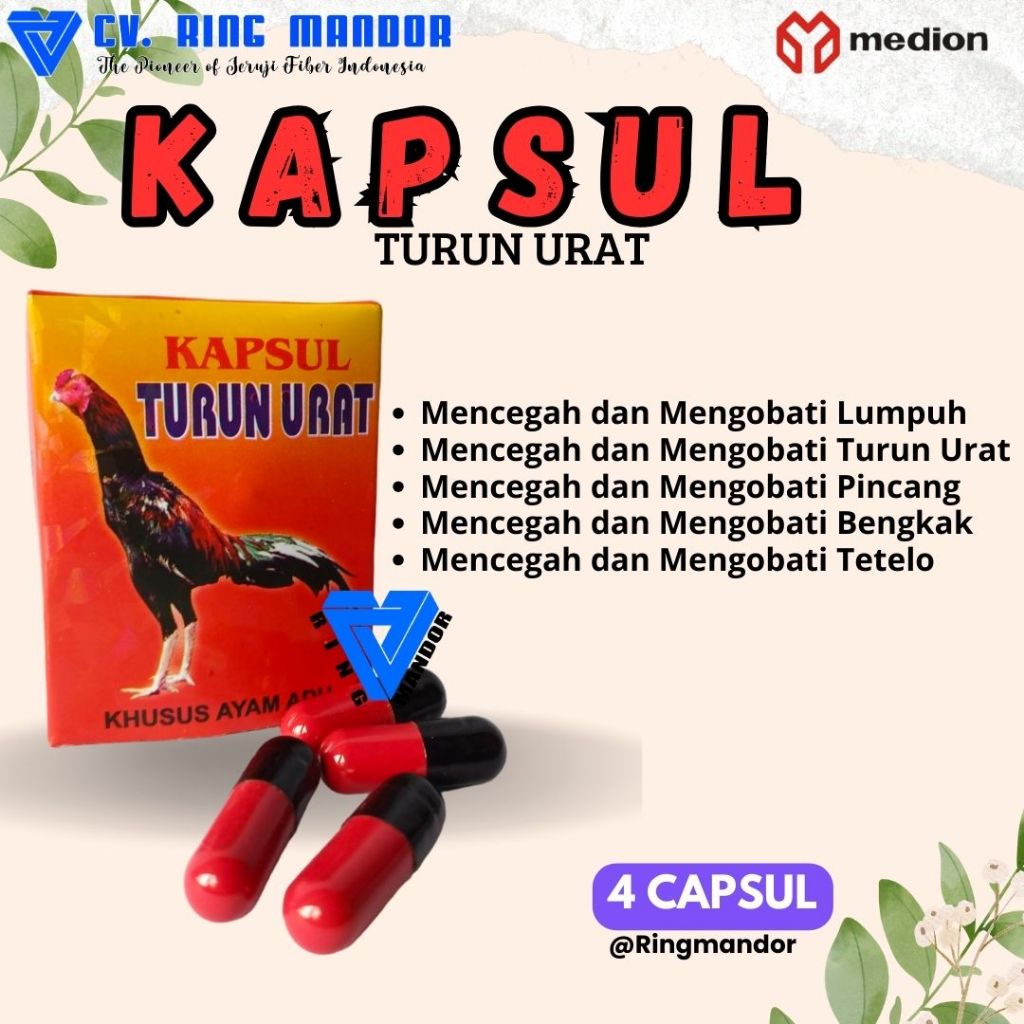 Formula Turun Urat - OBAT AYAM TURUN URAT FORMULA KAPSUL TURUN URAT ORIGINAL HOLOGRAM OBAT JAMU AYAM
