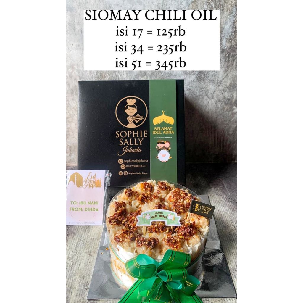 

Siomay Tart Chili Oil Hampers Idul Adha - FREE Topper dan Card - READY