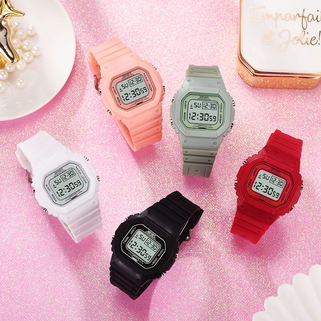 JAM TANGAN DIGITAL RUBBER PRIA WANITA SEGI DW 5600 GROSIR KARET RUBBER SPORT LED KOREA SPORT ELEKTRO