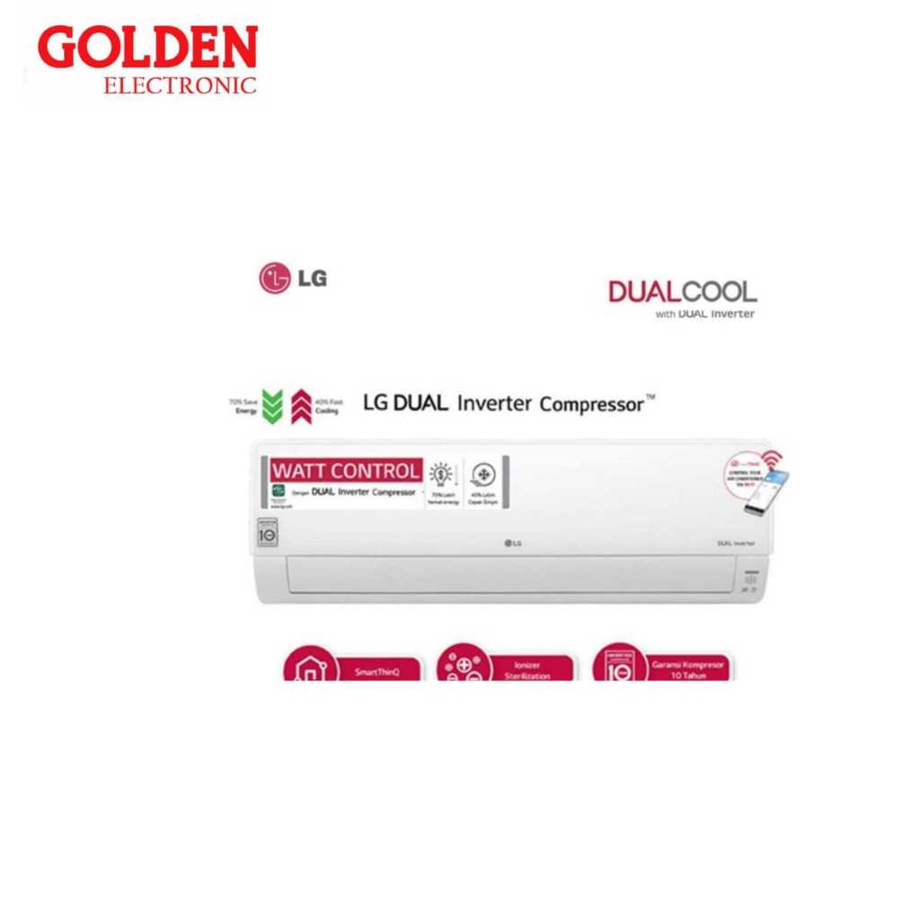 AC LG T05EV5 1/2PK Inverter New Dual Cool 0.5PK With Watt Control