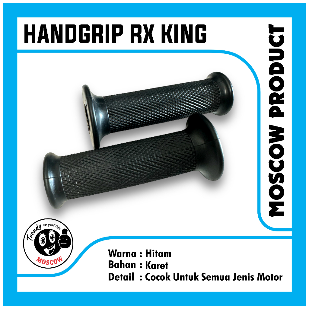 GRIP RX KING GRIP RXKING HITAM MOSCOW HANDGRIP RXKING NEW F1ZR F1 JUPITER Z HANDFAT MOTOR VARIASI HA
