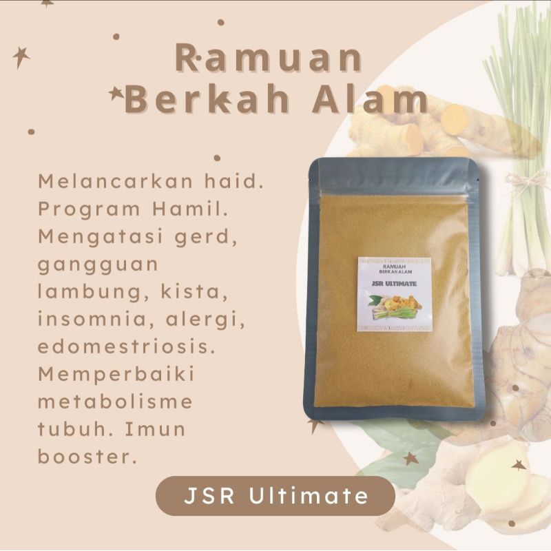 

Ramuan Berkah Alam | JSR Ultimate | Ramuan Jahe Kunyit Sereh Lengkuas 50 gr