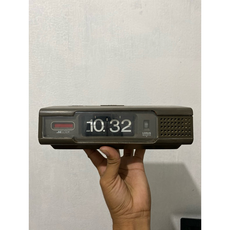 jam meja flip flop jadul antik vintage lorus