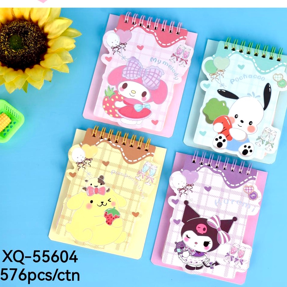 

NOTEBOOK SPIRAL XQ-55604 SANRIO (60 LEMBAR) / BUKU TULIS CATATAN / NOTES MINI